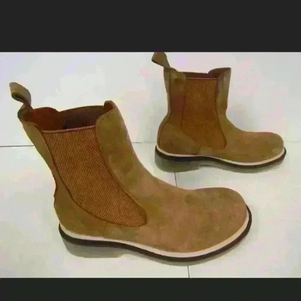 Bueno Women's US 6.5-7 / EU 37 Wanda Suede Boots Tobacco